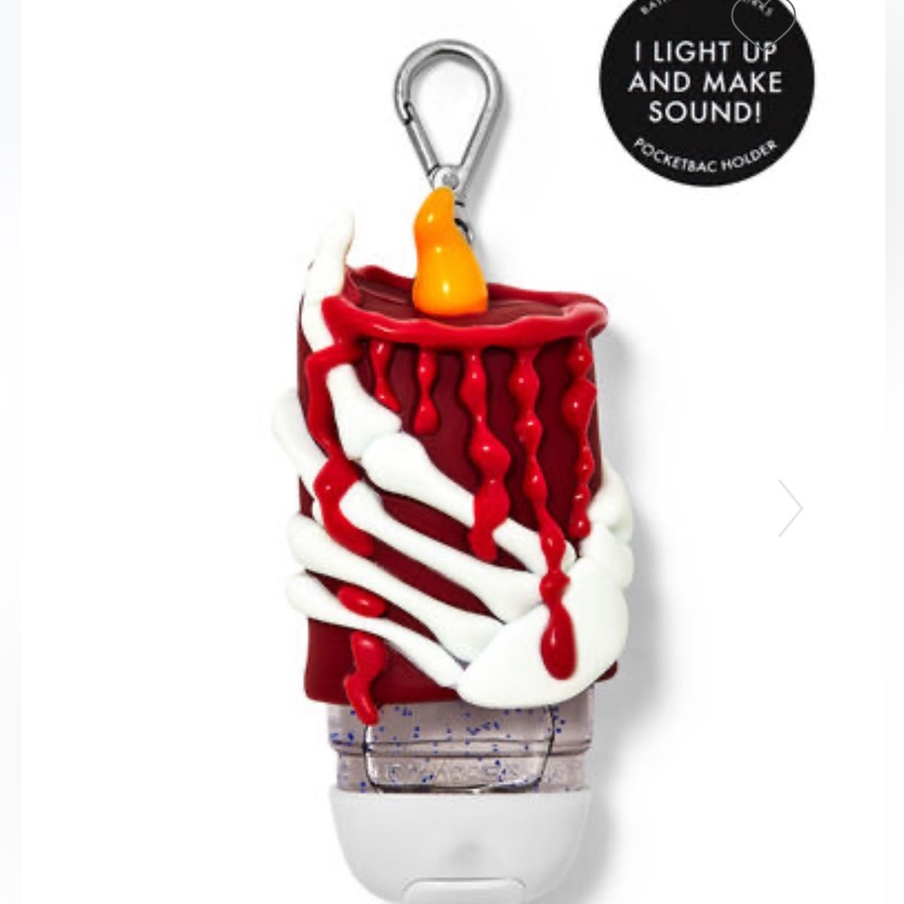 Bbw Noise-Making Led Candle With Hand Pocketbac Holder New